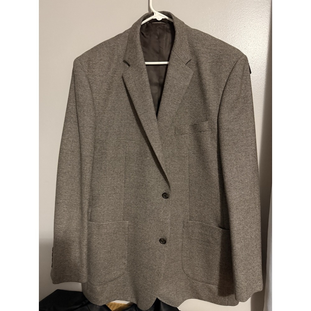 NWOT Ralph Lauren 100% Wool Brown 2 Button Blazer Sport Coat Jacket 46 L